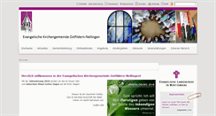 Desktop Screenshot of evkinellingen.de